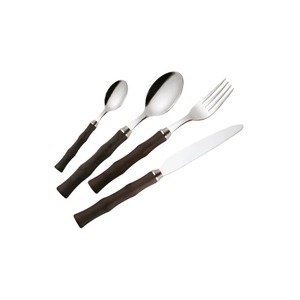 Stainless Steel <b>Set</b> Of 7 Silver Color Plated Finished Flatware Ideal For <b>Kitchen</b> Tabletop Gifts Home Cutlery Pure <b>Wooden</b> Handle - Product Image 2
