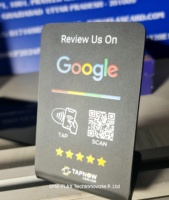 Support NFC personnalisé pour avis Google, affichage de code QR sur table, panneau de commentaires à une touche pour restaurant, café, hôtel, clinique