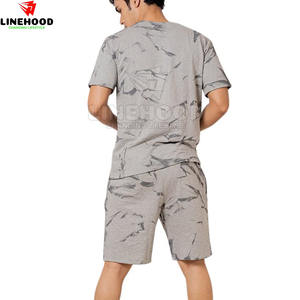 Top Trending <b>Men's</b> Casual Summer T-Shirt Set High Quality Breathable 2-Piece <b>Shorts</b> New Fashion Low MOQ - Product Image 2