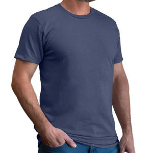En stock Camiseta personalizada con cuello redondo 250gsm Alta calidad 100% Algodón desgastado Lavado con logotipo bordado - Product Image 6