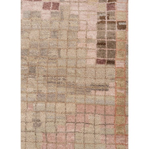 Alfombra Kavi Ivory de Lana y Seda de Bambú Anudada a Mano, Colección Oculta Srb(734), Abstracta, 10 mm, Rectangular, para el Hogar, Pasillo de Adolescentes - Product Image 3