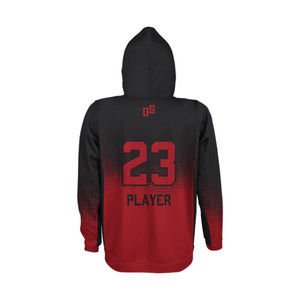 Vente en gros de sweats à capuche en polaire grande taille pour hommes, pull à capuche vert avec impression par sublimation - Product Image 2