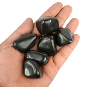 Venta al por mayor mejor calidad de cristal natural negro obsidiana curación piedra caída al por mayor piedras caídas para la decoración del hogar - Product Image 4