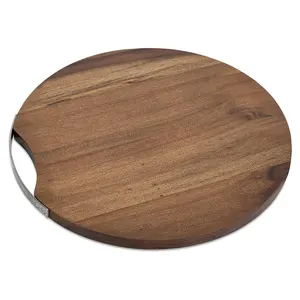 Exquisite Wooden Versatile Cutting & Serving Board with Elegant Metal Handle Elevate Cutting Experience at Cheap Wholesale Price