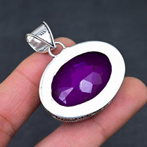 สร้อยคอประดับมอร์แกไนต์ เงินแท้ 925 เครื่องประดับหรูหรา ความบริสุทธิ์ 22 กรัม - Product Image 3