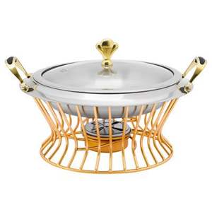 Plat de service en cuivre avec un design écologique et des étagères/étagères réglables pour un service alimentaire sûr et hygiénique - Product Image 1