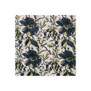 Latest Stylised Silver Table Cloth Hand Block Printed Timeless Craftsmanship Pure Cotton <b>Tablecloths</b> for Sale - Product Image 3