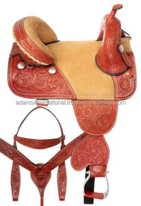 Selle de qualité supérieure Selle sans arbre Dernière conception | équipement du cheval cuir selle occidentale/anglaise Véritable grossiste manufact - Product Image 3