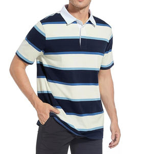 เสื้อโปโลสำหรับผู้ชายเสื้อโปโลผ้าฝ้าย100% OEM แฟชั่นดีไซน์ล่าสุดขายส่ง - Product Image 4