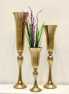 Floreros de metal de nuevo diseño en acabado negro para el hogar, sala de estar, Decoración de mesa, florero cilíndrico - Product Image 6