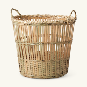 Panier de rangement en bambou naturel, autres organisateurs de maison, paniers de rangement avec poignées, prix compétitif - Product Image 3