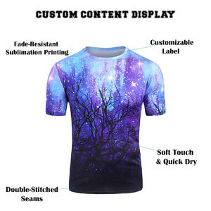 Camiseta Deportiva Sublimada para Hombre, Transpirable, de Secado Rápido, Ligera, de Punto, Deportiva, OEM/ODM Disponible - Product Image 5