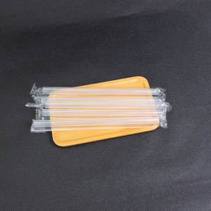 Pajitas Transparentes Desechables de Plástico PP Reciclables - Envueltas Individualmente - Product Image 2