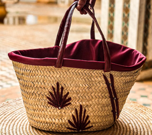 Bolso de paja marroquí-artesanal tradicional marroquí hecho a mano - Product Image 1