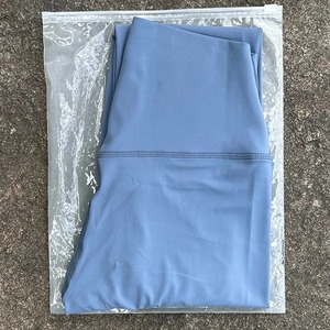 Mallas de gimnasio de cuerpo entero de cintura alta personalizadas al por mayor, mallas de Yoga de 100% algodón con bolsillos, estilo informal tejido transpirable para mujer - Product Image 5