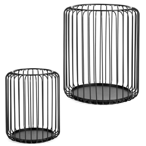Portavelas de Metal Negro, Farol Moderno para Velas de Té, Centro de Mesa Hecho a Mano, Decoración del Hogar para Sala de Estar, Boda - Product Image 1