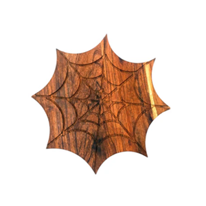 Nouvelle arrivée planche de bois en forme de toile d'araignée d'acacia décor d'halloween planche à découper en bois d'acacia en gros du Vietnam - Product Image 2