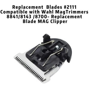 Cuchillas de Repuesto Profesionales Desmontables para Cortapelos, Cuchilla de Acero Inoxidable 2111 USB para Barberos y Estilistas (Paquete de 2, Plateado) - Product Image 2