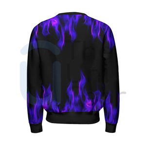 Sudadera de gran tamaño con logotipo personalizado para hombre y mujer, ropa de calle de peso pesado, jersey de cuello redondo, proveedor OEM ODM, sudaderas de cuello redondo 2025 - Product Image 3