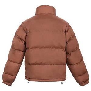 Blouson Bomber Homme Personnalisé 2026 Hiver Sport Décontracté Couleur Unie Col Montant Toile Fine Fermeture Éclair Avant Coupe-Vent Fini - Product Image 3