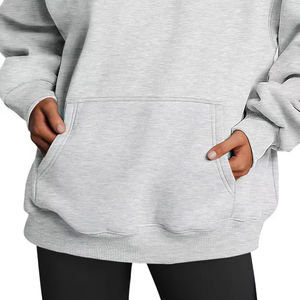 Nouveaux sweats à capuche en molleton de coton écologique de haute qualité, sur mesure, pour femmes, grandes tailles, service OEM, hiver - Product Image 5