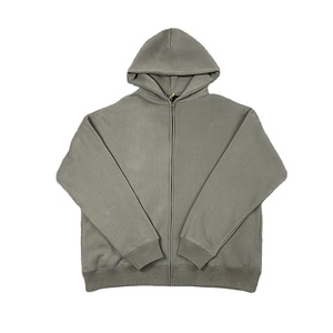 Meilleure qualité hommes décontracté ample surdimensionné couleur unie à capuche personnalisation lourde vêtements d'hiver pour hommes femmes utilisation en gros - Product Image 6