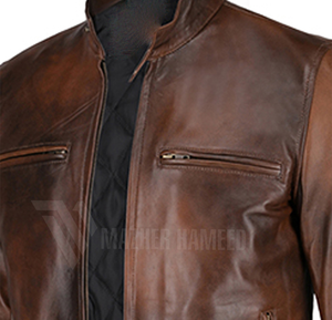 Hot Sale Leather <b>Jackets</b> for <b>Men</b> Stylish <b>Slim</b> <b>Fit</b> OEM Factory Elegant Fashion Outerwear <b>Jacket</b> from Pakistan - Product Image 5