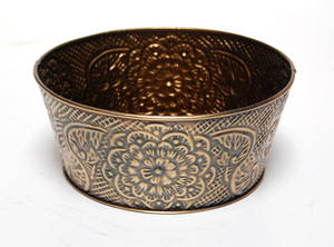 Jardinière faite à la main pour la décoration de jardin Fabricant de jardinière en fer galvanisé avec plateau Ensemble de 3 accessoires de jardin Produit - Product Image 2