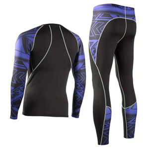 Conjunto de Rashguards de MMA de Manga Larga para Hombre, de Alta Calidad, en Oferta, Diseño de Sublimación Personalizado, Conjunto de Rashguard Deportivo para Adultos - Product Image 2