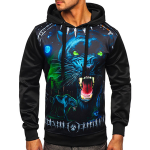 High Quality Heavyweight Cotton Men's Hoody Luxury Puff Pullover with Free Custom Print Sublimation Winter Hoodie Free Label - Product Image 1