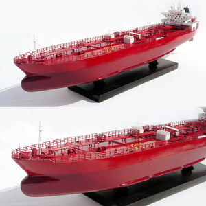 MODELO DE BUQUE TANQUE DE PETRÓLEO CRUDO - ARTÍCULO DE ARTESANÍA PARA DECORACIÓN DEL HOGAR - MODELO DE BUQUE DE MADERA PARA SOUVENIR, REGALO - Product Image 2