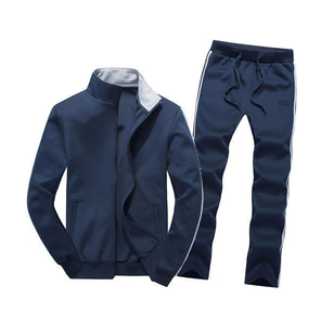 Traje Deportivo de Diseño Superior, Transpirable, MOQ Bajo, Trajes Deportivos para Hombre con Cierre de Cremallera, Etiqueta Privada, Venta al por Mayor - Product Image 1