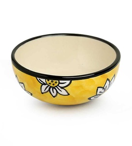 ชามสลัดที่กำหนดเองที่มีคุณภาพสูงชามเซรามิกสไตล์การออกแบบแฟนซีบ้านร้านอาหารที่ใช้รอบเซรามิกผลไม้พยักหน้าจานชามซุป - Product Image 1