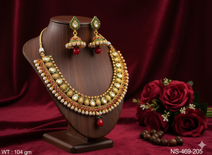 Nueva moda antigua Rajwadi joyería polaca 36,6 cm Mangalsutra para mujeres 43gm Creación de piedra Natural para bodas ocasiones especiales - Product Image 2