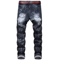 Pantalon déchiré personnalisé pour Hommes, meilleure vente, Jeans imprimés avec logo, pantalons Skinny en Denim pour garçons