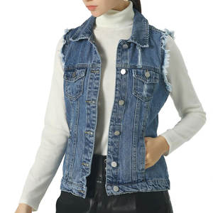 Chaleco Vaquero de Alta Calidad para Mujer, Nuevo Estilo Moderno, Tejido Transpirable, Ropa Vaquera Informal para Exteriores, Chaleco Vaquero para Mujer - Product Image 5