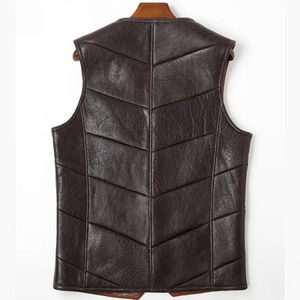 Chaleco de Piel Sintética para Hombre, Nuevo y Elegante, Chaleco de Cuero de Moda para Invierno, Venta al por Mayor, Fabricante de Chalecos Cálidos Personalizados para Hombre - Product Image 2