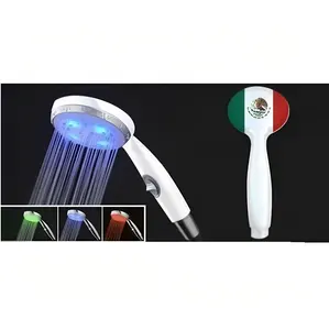 Meksika bayrağı bizden makul fiyatlarla uzun ömürlü sızdırmaz duş amaçları için özel LED el duşları basıldı