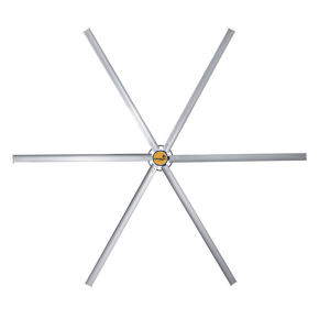 Ventilateur de plafond industriel HVLS haute efficacité Bonawind 12FT en acier inoxydable avec moteur PMSM sans balais et contrôle par application pour usine/entrepôt - Product Image 4