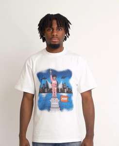 T-shirts confortables de grande taille à col montant en coton 100% de 250 g/m², imprimés à l'écran, coupe régulière, formels - Product Image 6