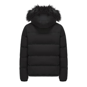 Vestes d'hiver personnalisées pour homme, parkas respirantes en fourrure de loup, rembourrage en duvet matelassé, parka pour homme, prix de gros - Product Image 2
