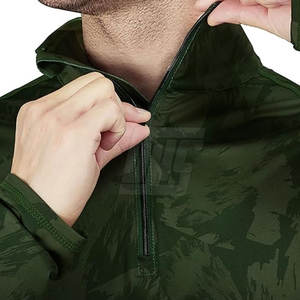 Chaqueta Deportiva Transpirable con Cierre de Cremallera de Cuarto para Hombre, Chaqueta Sublimada con Cierre de Cremallera de Cuarto para Entrenamiento en Gimnasio y Uso al Aire Libre - Product Image 5