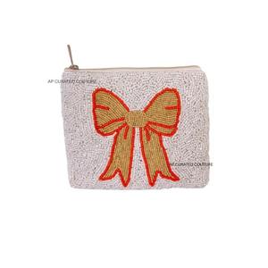 Fancy Tiles <b>Coin</b> <b>Purse</b> Zipper Closure Hand Embroidered Seed Beaded Durable Small Pouch Pure Crepe Fashion Accessory for Women - Product Image 6