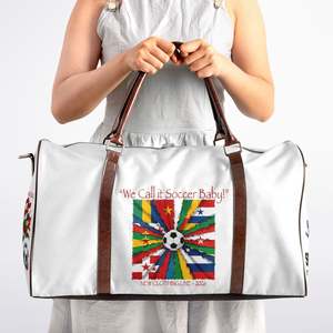 Durable Soccer <b>Spirit</b> Duffel Where Flags Meet <b>the</b> Pitch-Sport Style with Zipper Closure and Polyester Lining - Product Image 5