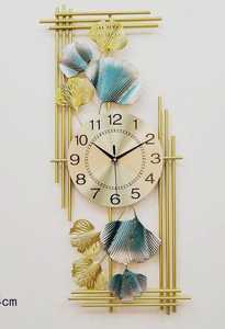 Vente de qualité supérieure décoration de la maison ménage mur Art brillant grande horloge suspendue en métal en métal - Product Image 6