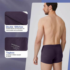 Boxers Homme Taille Mi-Haute Élastique Hip Hop Sport Fitness Coton Spandex Séchage Rapide Respirant Personnalisable - Product Image 5