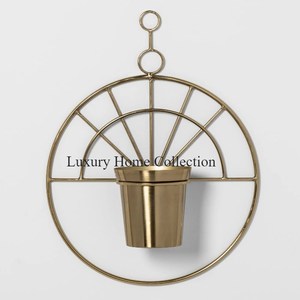 ชุดที่แขวนผนังสังกะสีทรงกลมทำจากดีบุกชุดที่แขวนดอกไม้2ใบและอุปกรณ์จัดเก็บ - Product Image 6