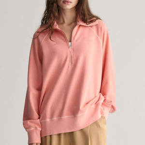 Logo personnalisé sweats respirants anti-rides de haute qualité pour femme sweats courts à fermeture éclair pour femme à vendre - Product Image 1