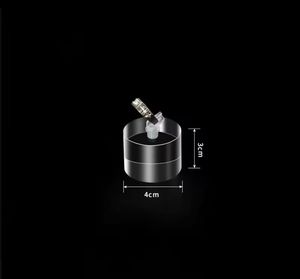 Elegant Cylinder-Shaped Acrylic Ring Holder <b>Block</b>: Stylish Display Solution for Jewelry Organization and Presentation - Product Image 5