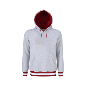 Sweat à capuche unisexe en molleton d'hiver de qualité supérieure 100% coton biologique personnalisé Texas Southern Heather Grey avec poche kangourou rouge - Product Image 1